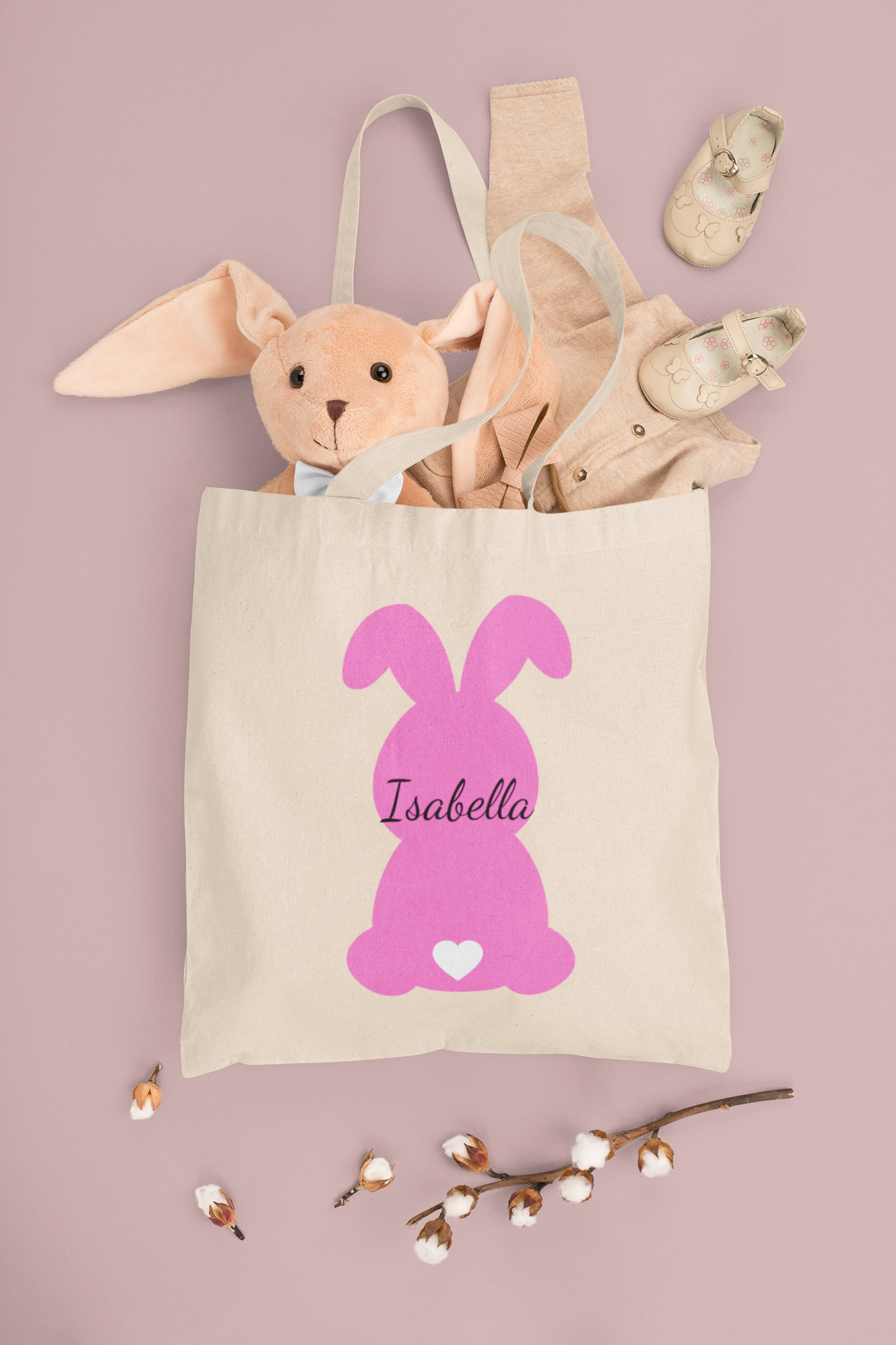 Personalized Easter Basket Tote