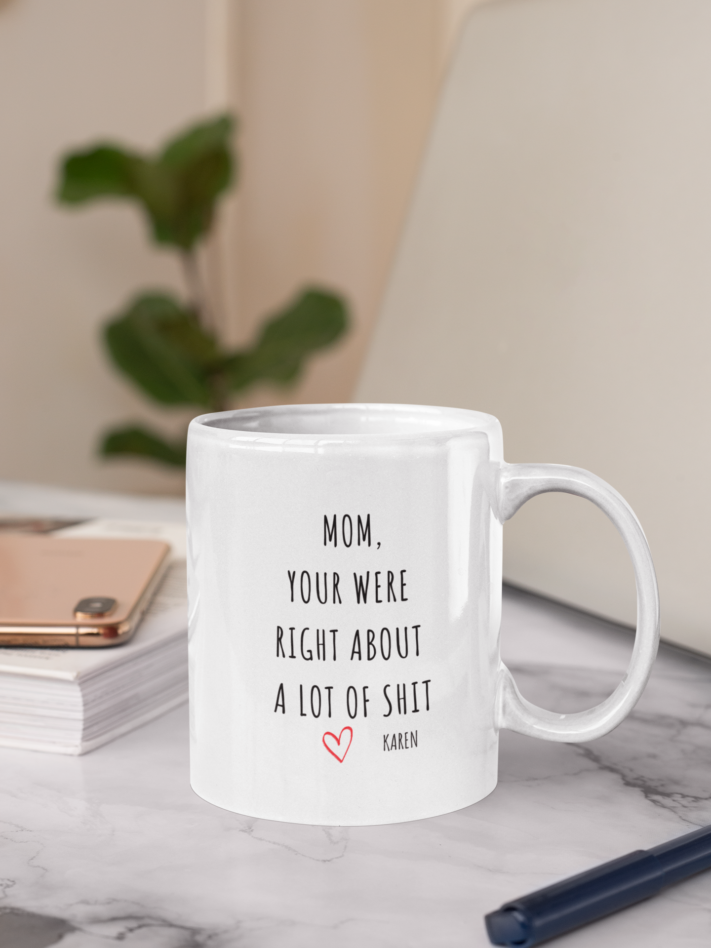 Personalized Mom Mug | You Were Right | 15oz White Mug