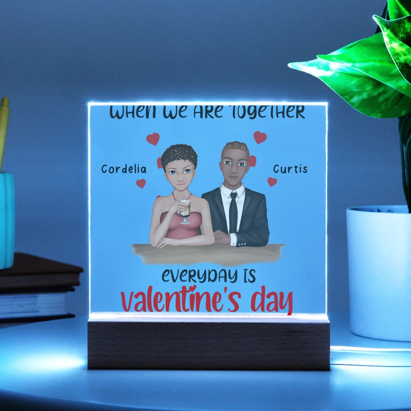 Couples Valentine | Acrylic Square Plaque