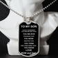 To My Son From Mom and Dad | Dogtag Necklace