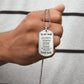 To My Son From Dad | Dog Tag Necklace