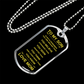 To My Son from Mom | Dog Tag Necklace