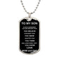 To My Son From Mom and Dad | Dogtag Necklace