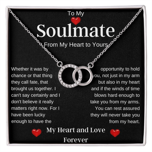 To My Soulmate | Perfect Pair Necklace