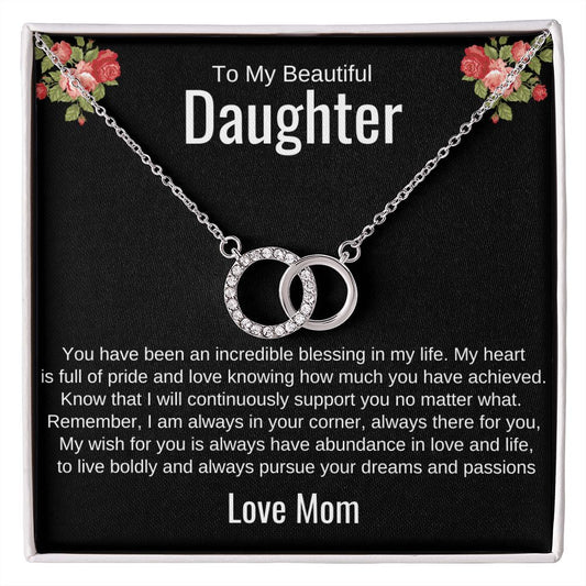 To My Beautiful Daughter | Perfect Pair Necklace