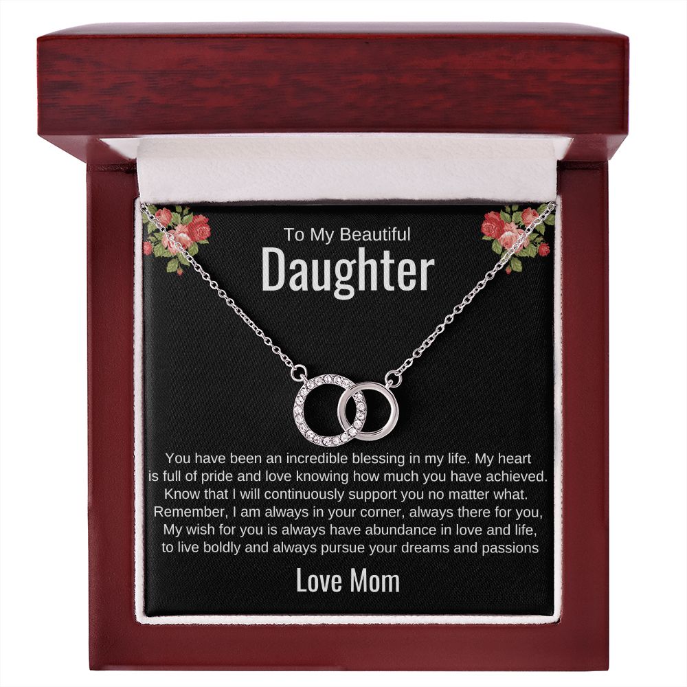 To My Beautiful Daughter | Perfect Pair Necklace