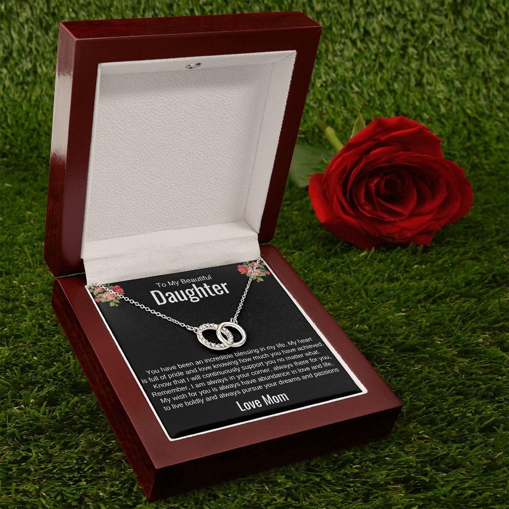 To My Beautiful Daughter | Perfect Pair Necklace