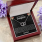 To My Beautiful Daughter | Perfect Pair Necklace