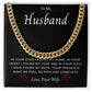 To My Husband | Cuban Chain Necklace
