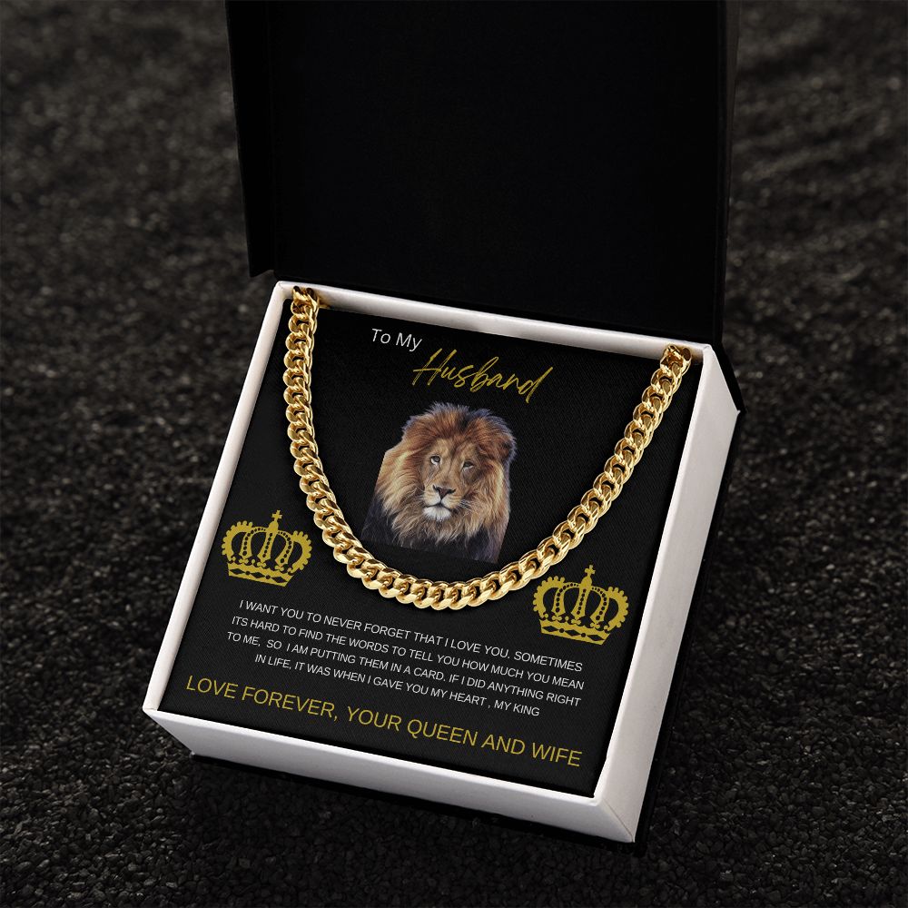 To My Husband| Cuban Link Chain Necklace