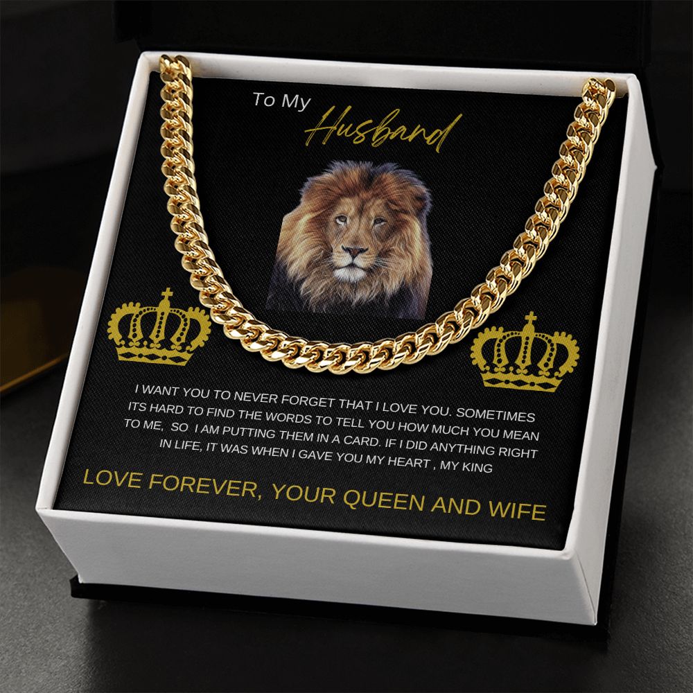 To My Husband| Cuban Link Chain Necklace