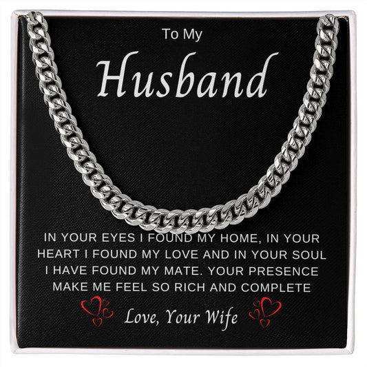To My Husband | Cuban Chain Necklace