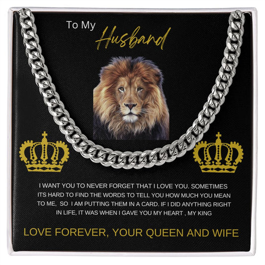 To My Husband| Cuban Link Chain Necklace