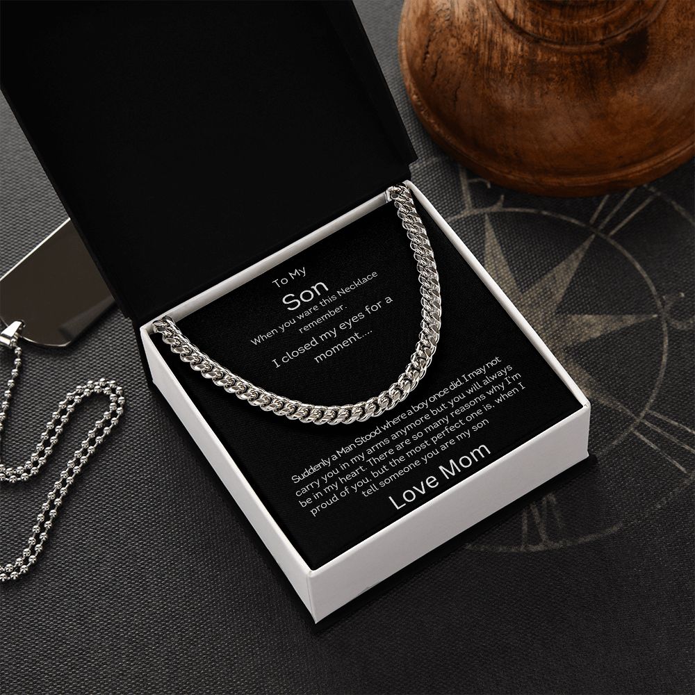 To My Son | Cuban Link Chain