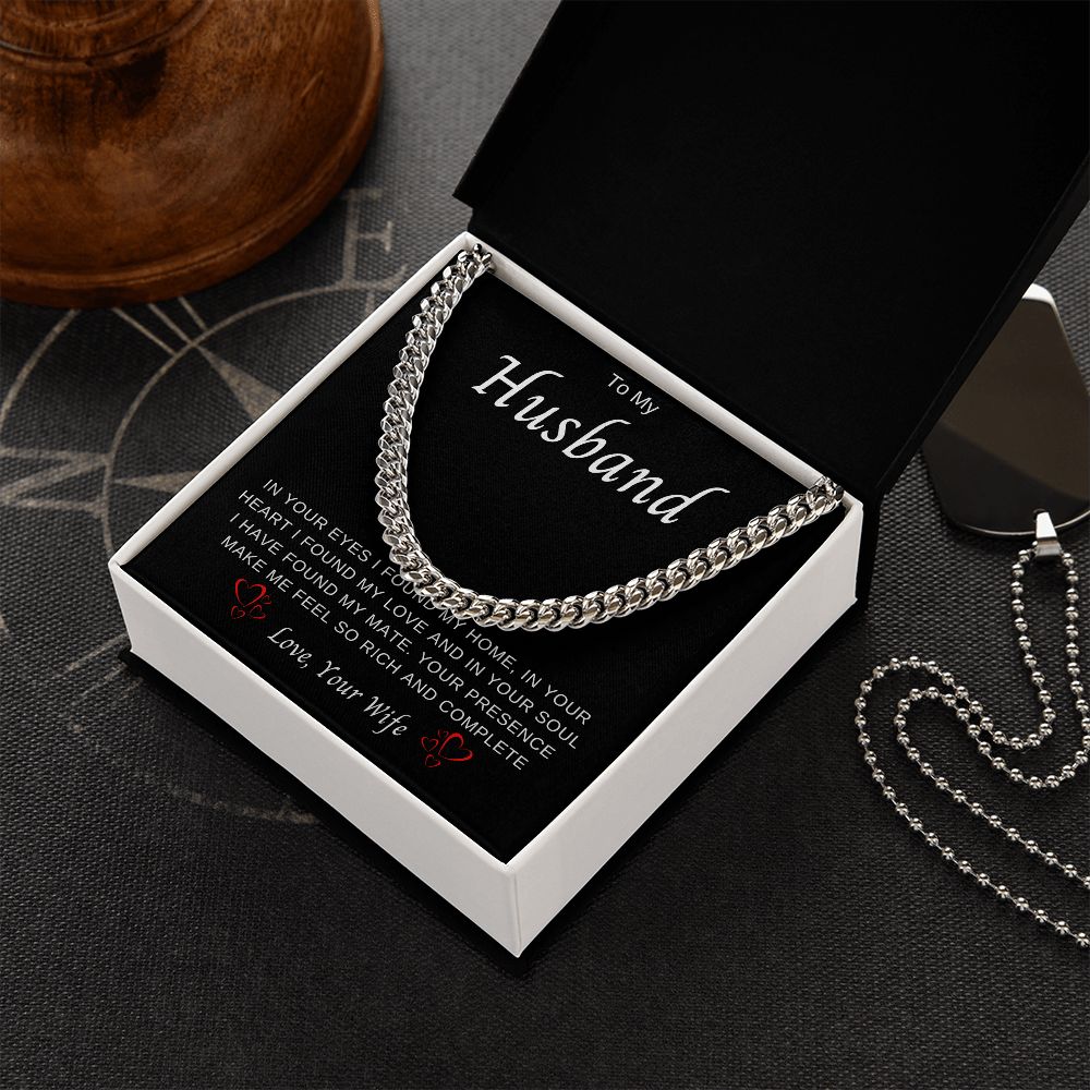 To My Husband | Cuban Chain Necklace