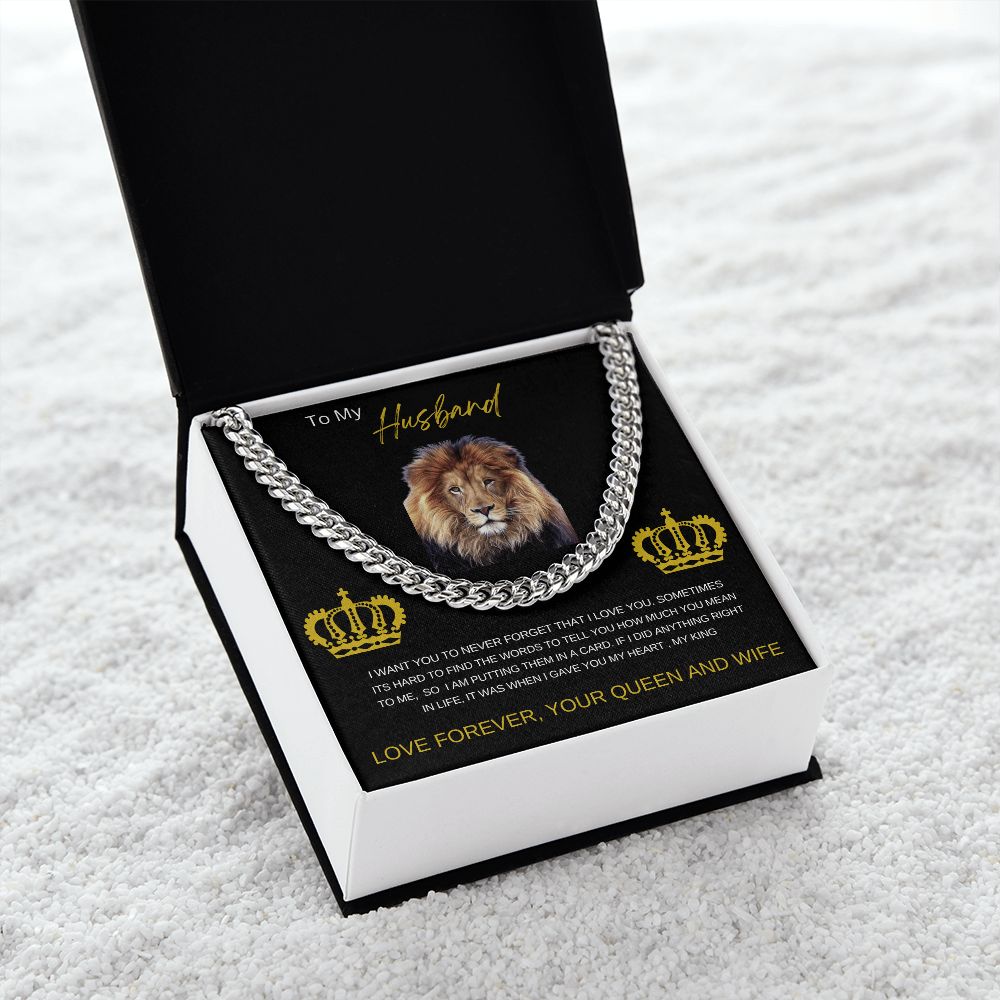 To My Husband| Cuban Link Chain Necklace