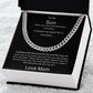 To My Son | Cuban Link Chain
