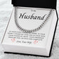 To My Husband | Cuban Chain Necklace