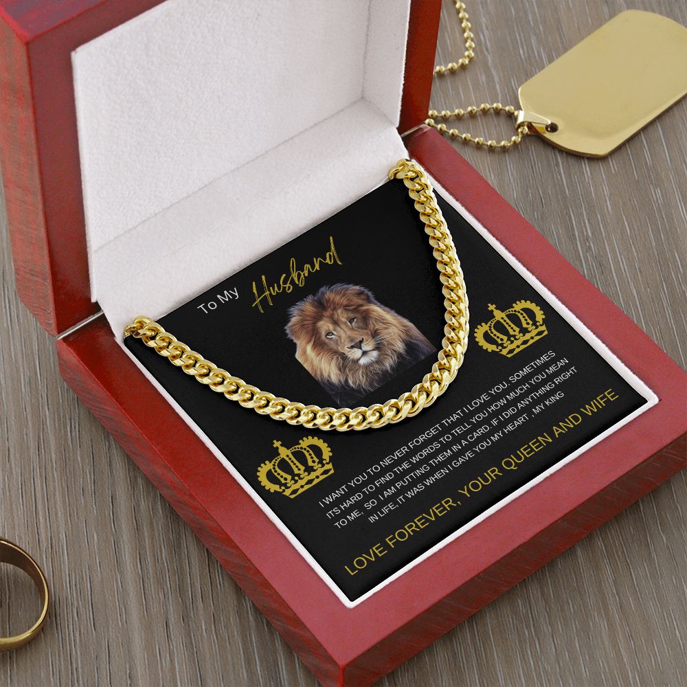 To My Husband| Cuban Link Chain Necklace