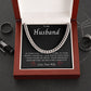 To My Husband | Cuban Chain Necklace