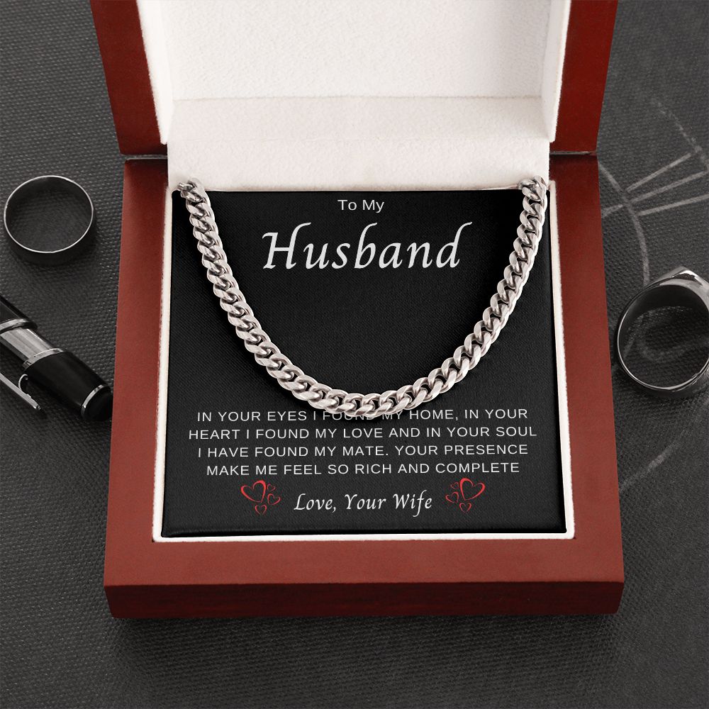 To My Husband | Cuban Chain Necklace