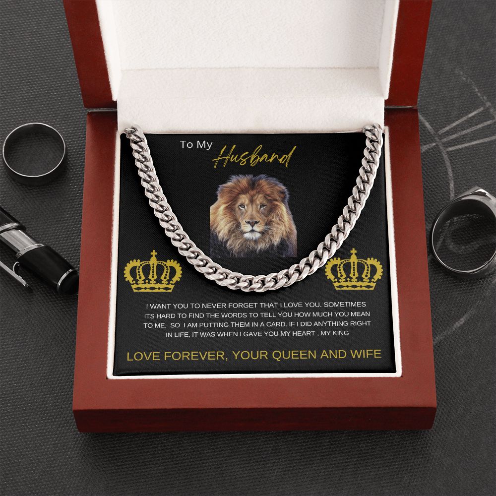 To My Husband| Cuban Link Chain Necklace