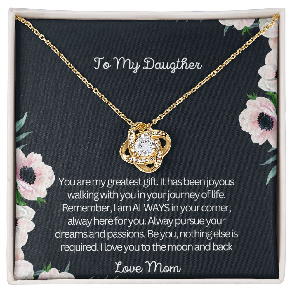 To My Daughter | Love Knot Necklace