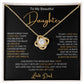 To My Daughter | Love Knot Necklace
