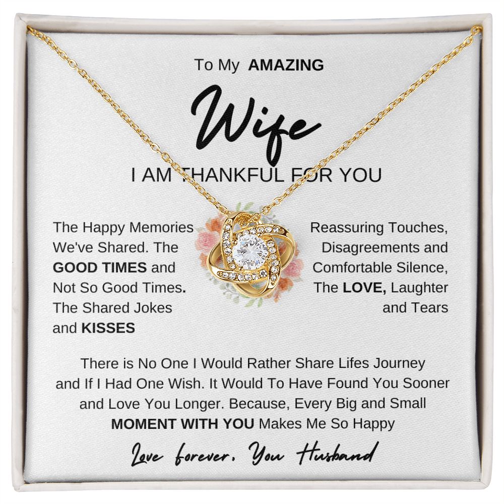 To My Amazing Wife | Love Knot Necklace
