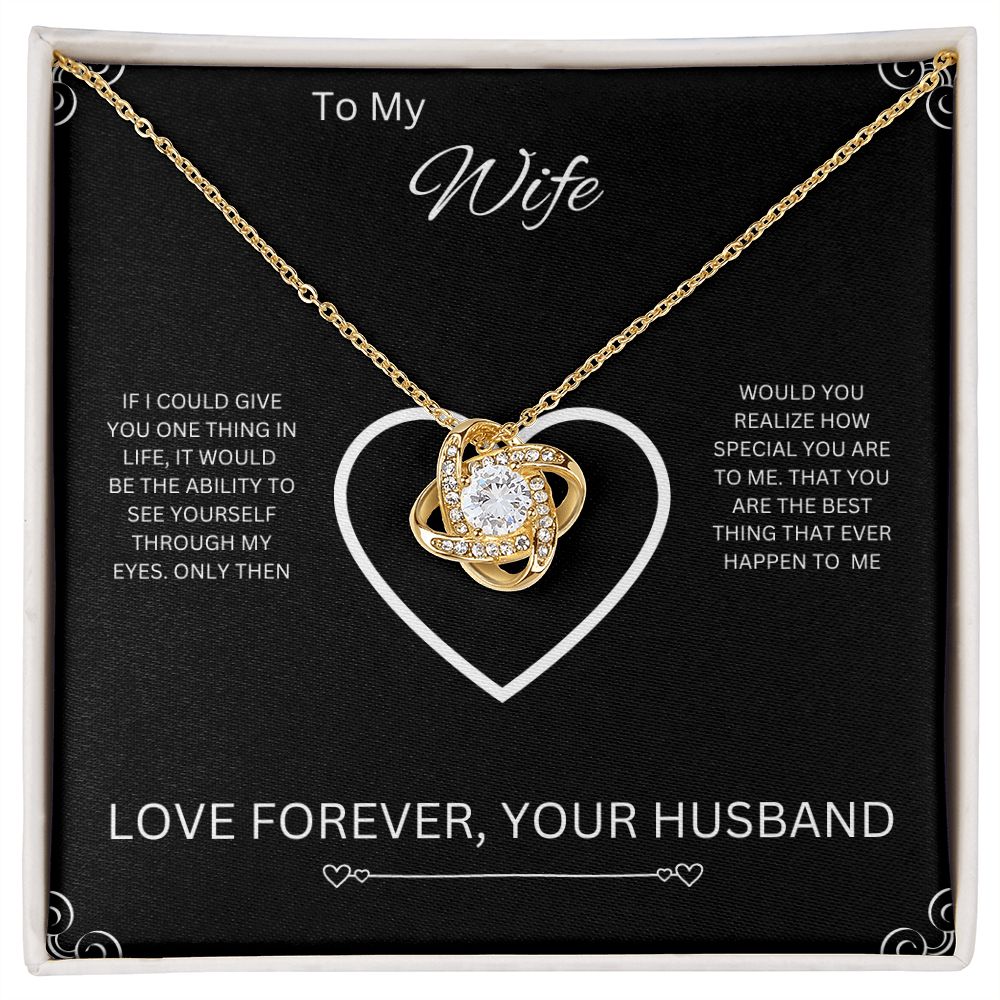 To My Wife | Love Knot Necklace
