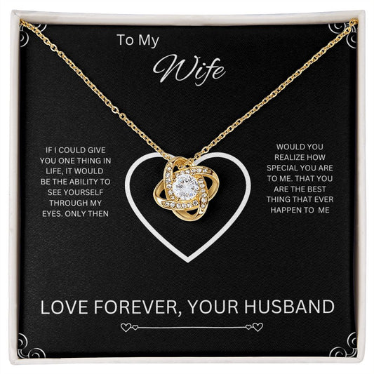 To My Wife | Love Knot Necklace