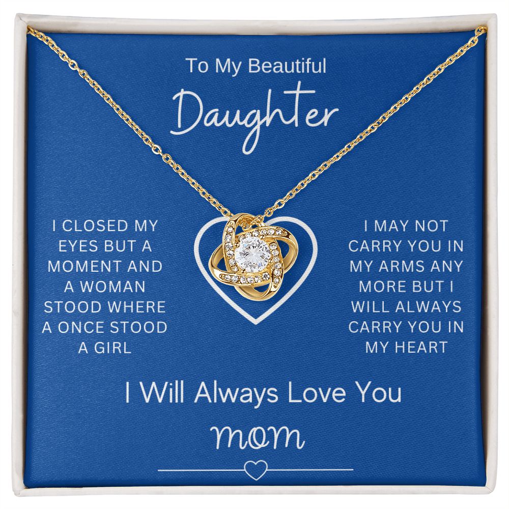 To My Daughter | Love Knot Necklace