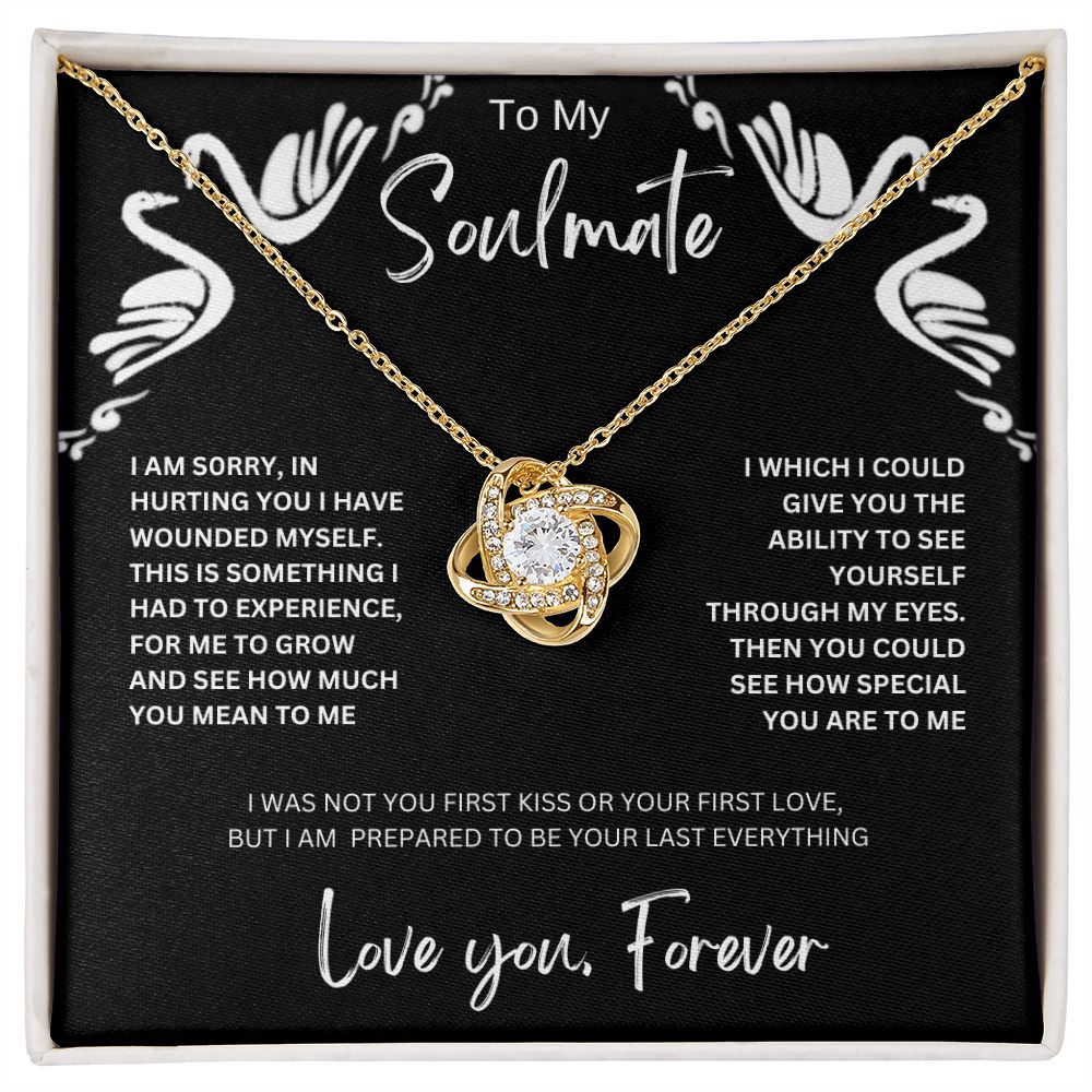 To My Soulmate | Love Knot Necklace