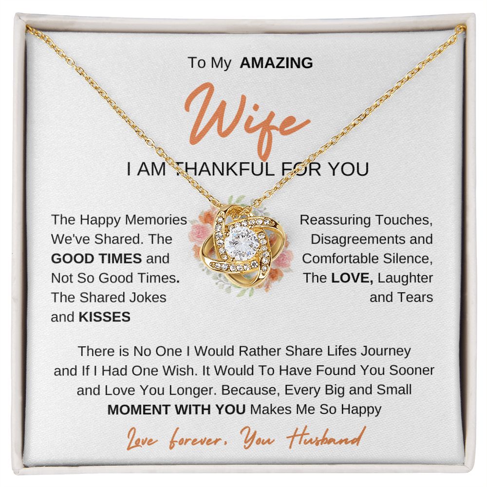 To My Amazing Wife | Love Knot Necklace