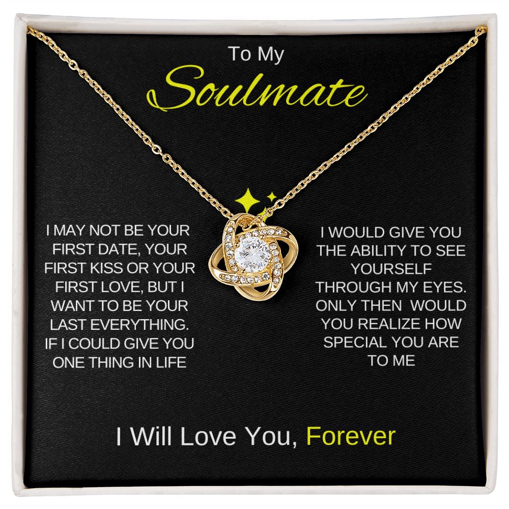 To My Soulmate | Love Knot Necklace