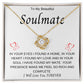 To My Soulmate | Love Knot Necklace