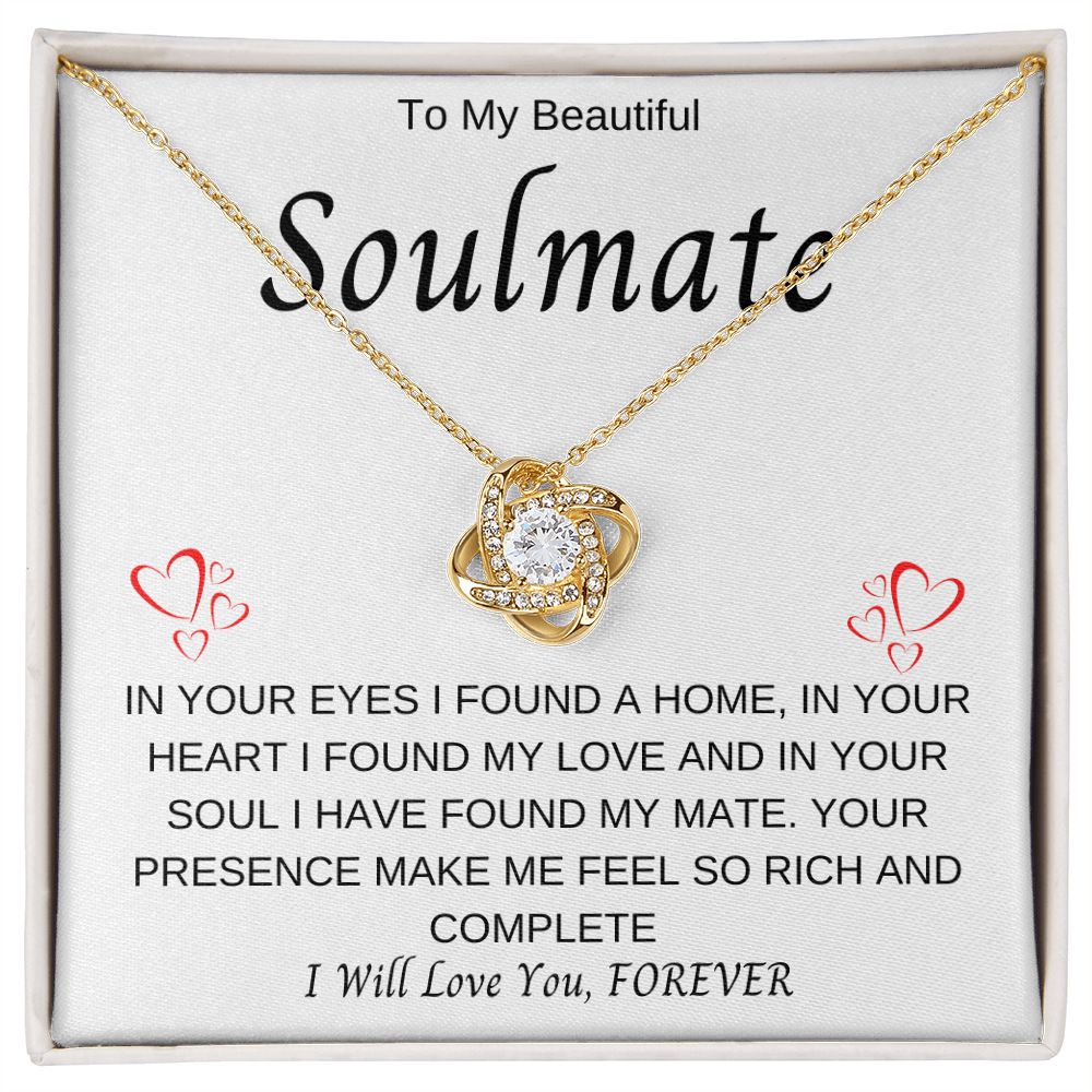 To My Soulmate | Love Knot Necklace