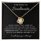 To My Smokin' Hot Soulmate | Love Knot Necklace