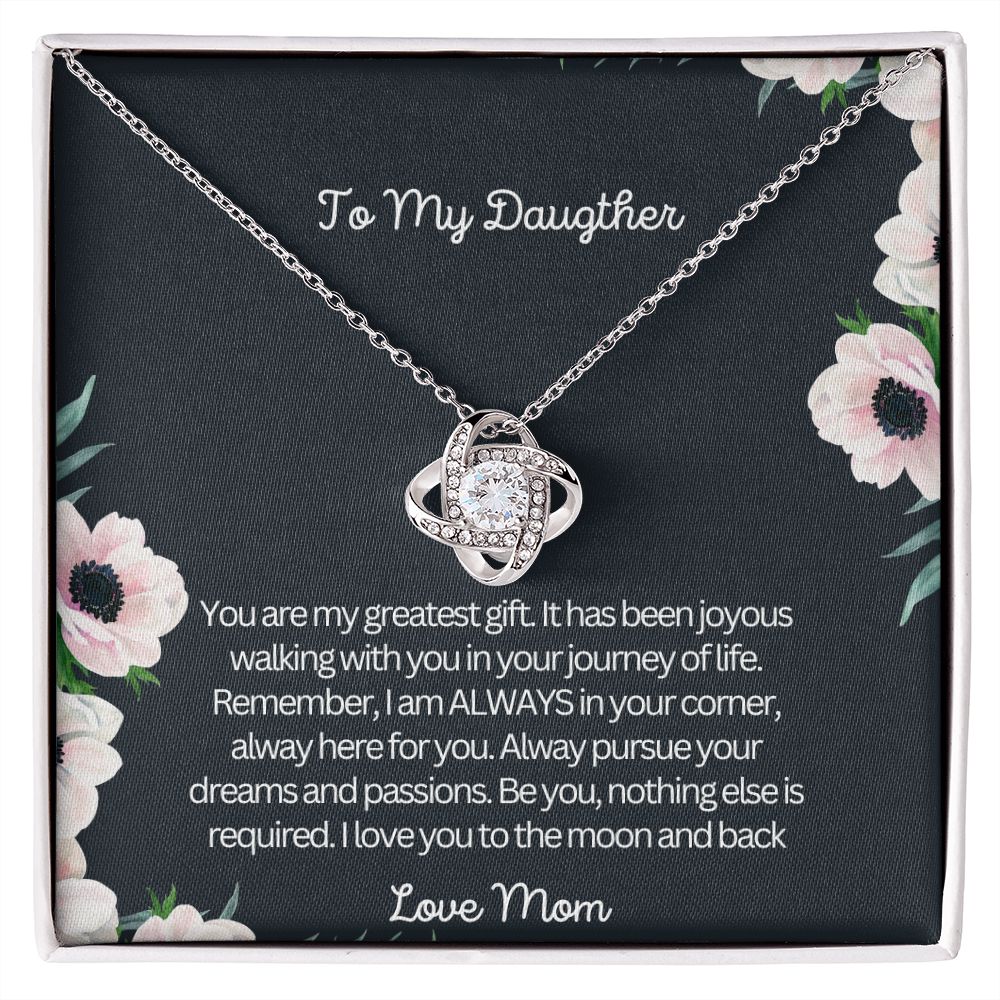 To My Daughter | Love Knot Necklace