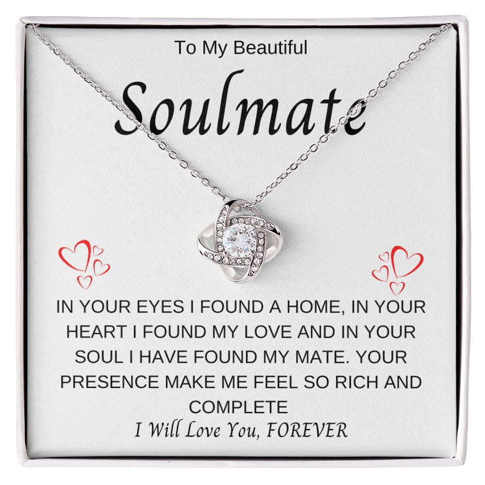 To My Soulmate | Love Knot Necklace