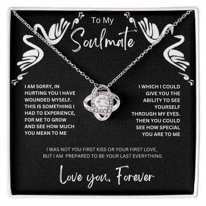 To My Soulmate | Love Knot Necklace