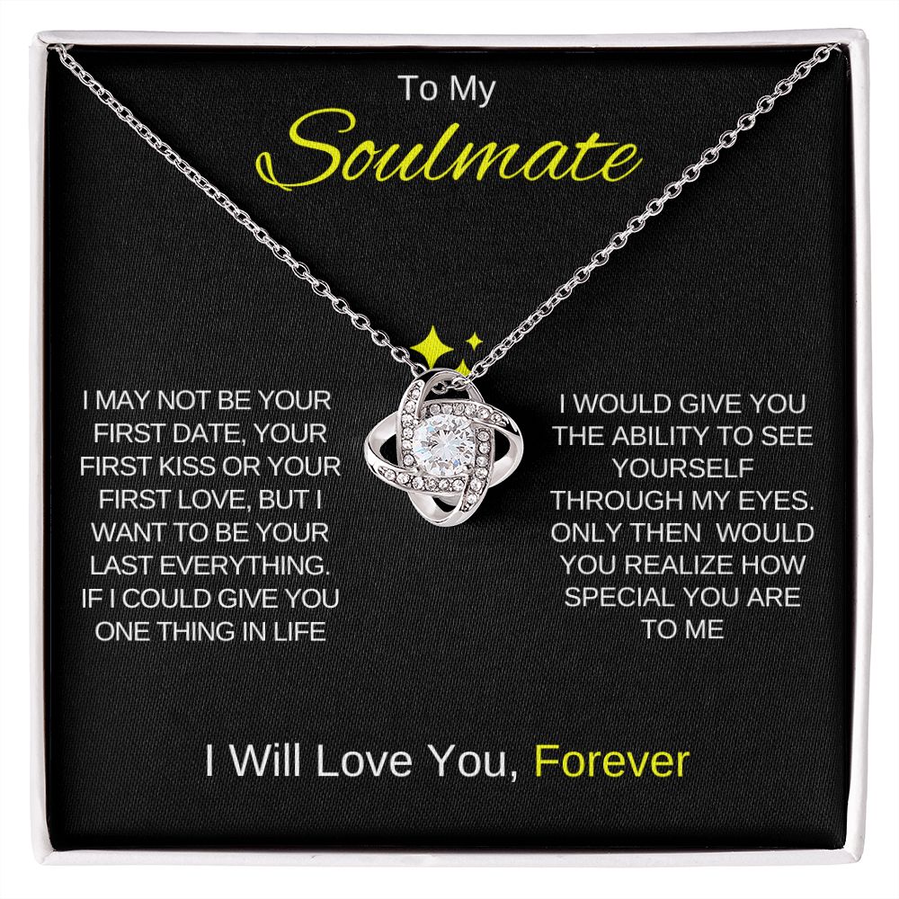 To My Soulmate | Love Knot Necklace