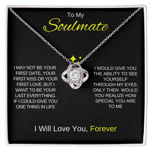 To My Soulmate | Love Knot Necklace