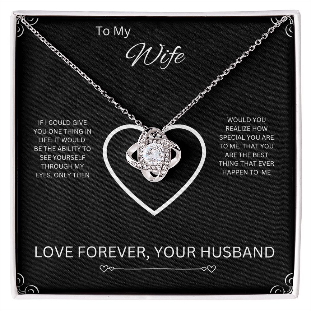 To My Wife | Love Knot Necklace