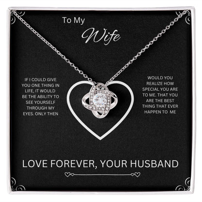 To My Wife | Love Knot Necklace