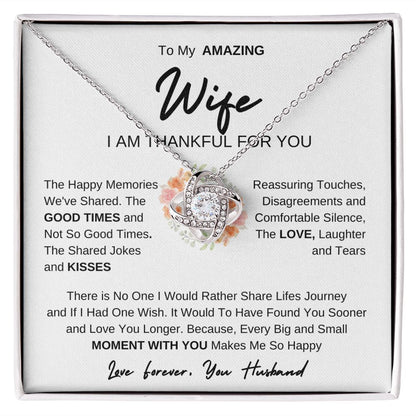To My Amazing Wife | Love Knot Necklace