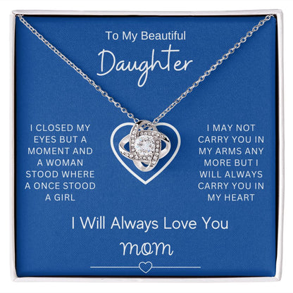 To My Daughter | Love Knot Necklace
