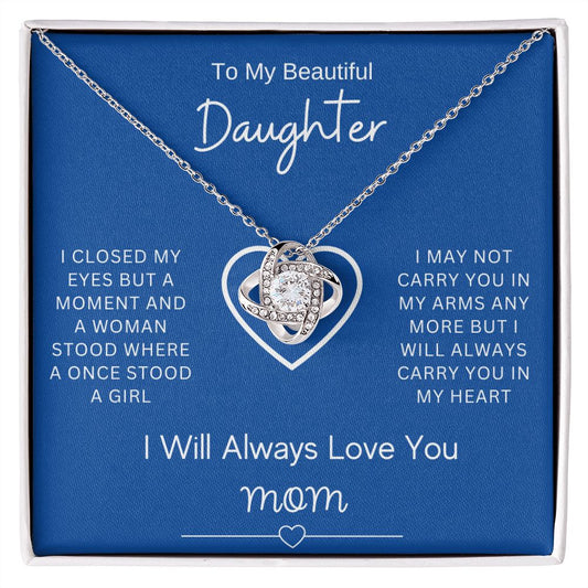 To My Daughter | Love Knot Necklace