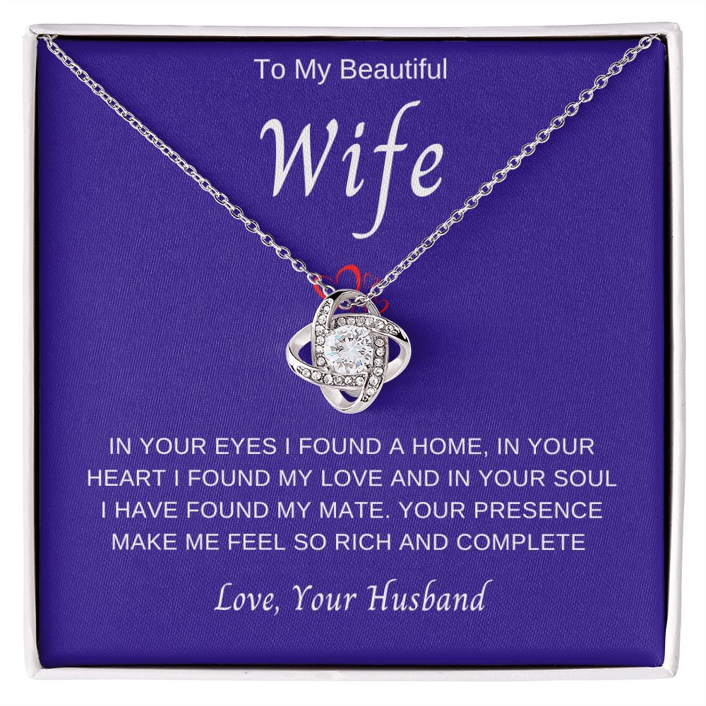 To My Wife | Love Knot Necklace