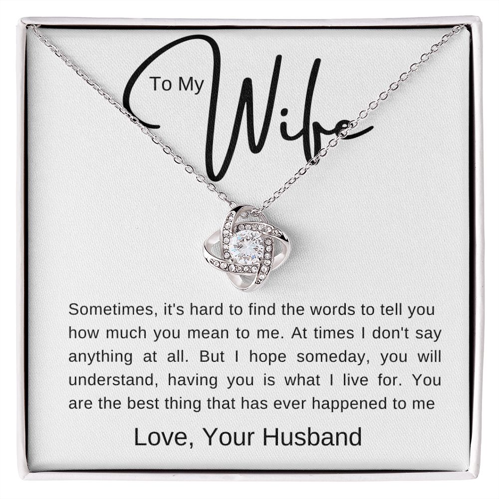 To My Wife | Love Knot Necklace